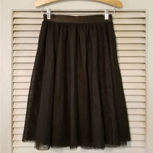 Modcloth Black Tulle Skirt Small